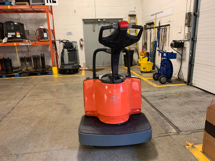 Used forklift for sale in Toronto | 2016 TOYOTA 6,000 LB Electric Walkie Rider Pallet Truck | Model: 8HBE30