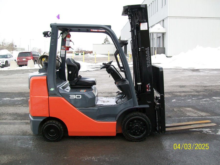 Used forklift for sale in Boucherville | 2019 TOYOTA 6,000 LB IC Cushion Forklift | Model: 8FGCU30