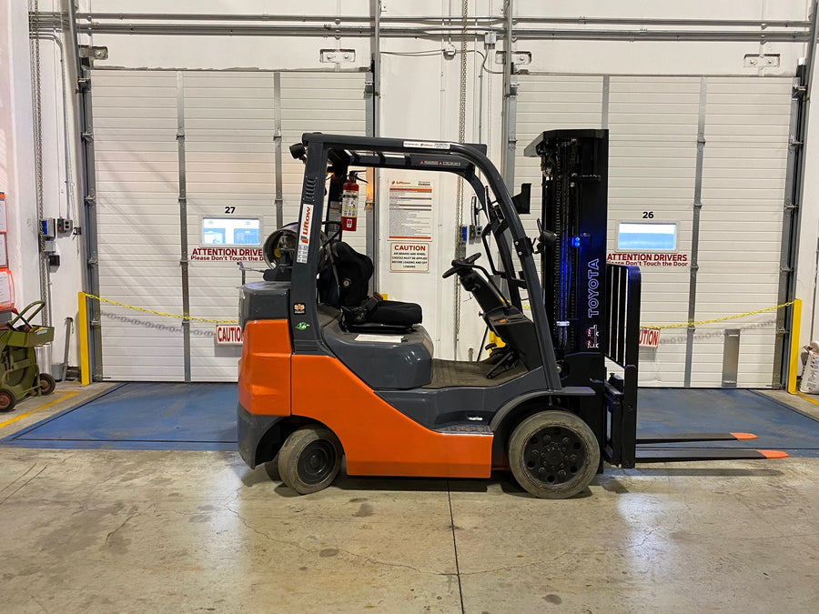 Used forklift for sale in Ajax | 2021 TOYOTA 5,000 LB IC Cushion Forklift | Model: 8FGCU25