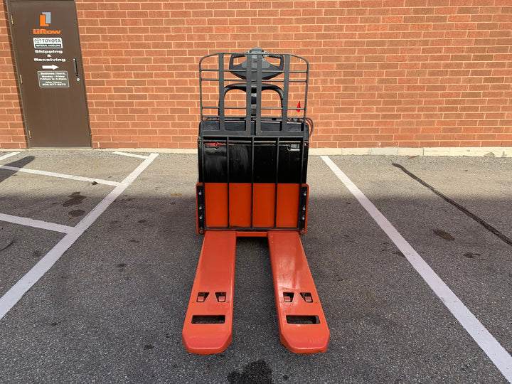 Used forklift for sale in Toronto | 2017 TOYOTA 6,000 LB Electric Walkie Rider Pallet Truck | Model: 8HBE30