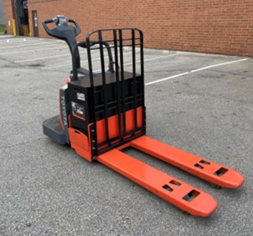 Used forklift for sale in Toronto | 2011 TOYOTA 6,000 LB Electric Walkie Rider Pallet Truck | Model: 8HBE30