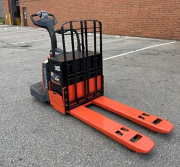 Used forklift for sale in Toronto | 2011 TOYOTA 6,000 LB Electric Walkie Rider Pallet Truck | Model: 8HBE30