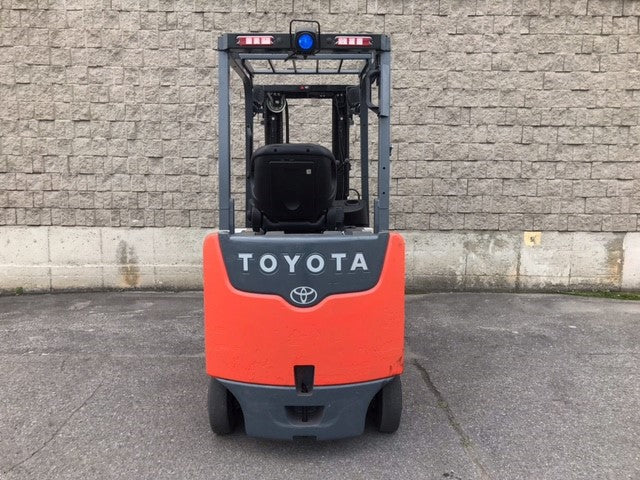Used forklift for sale in Lachine | 2018 TOYOTA 5,000 LB Electric Cushion Forklift Longbox | Model: 8FBCHU25