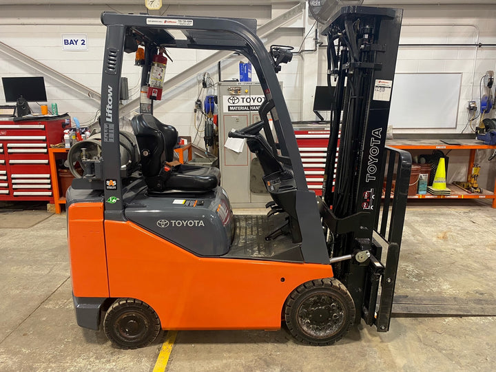 Used forklift for sale in Barrie | 2021 TOYOTA 3,500 LB IC Cushion Forklift | Model: 8FGCU18