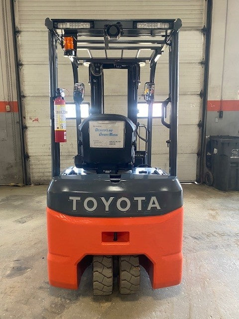 Used forklift for sale in Dartmouth | 2021 TOYOTA 4,000 LB 3-Wheel Electric Forklift | Model: 8FBE20U