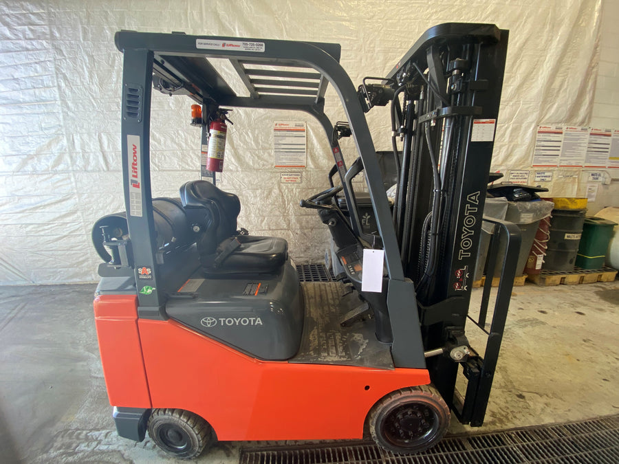 Used forklift for sale in Barrie | 2021 TOYOTA 3,500 LB IC Cushion Forklift | Model: 8FGCU18