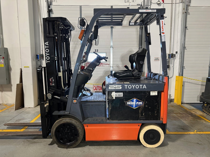 Used forklift for sale in Ajax | 2019 TOYOTA 5,000 LB Electric Cushion Forklift Longbox | Model: 8FBCHU25
