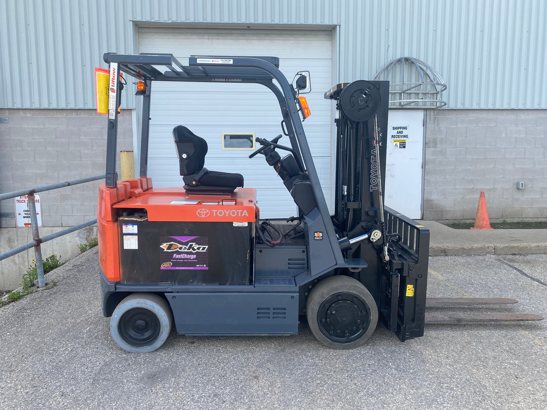 Used forklift for sale in Kitchener | 2018 TOYOTA 8,000 LB Electric Cushion Forklift | Model: 7FBCU35