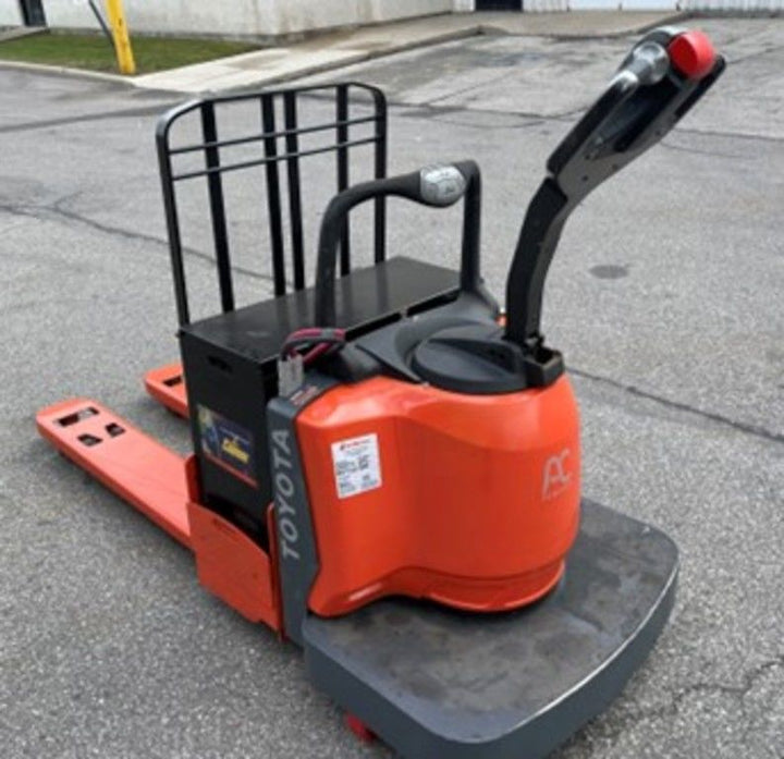 Used forklift for sale in Toronto | 2011 TOYOTA 6,000 LB Electric Walkie Rider Pallet Truck | Model: 8HBE30