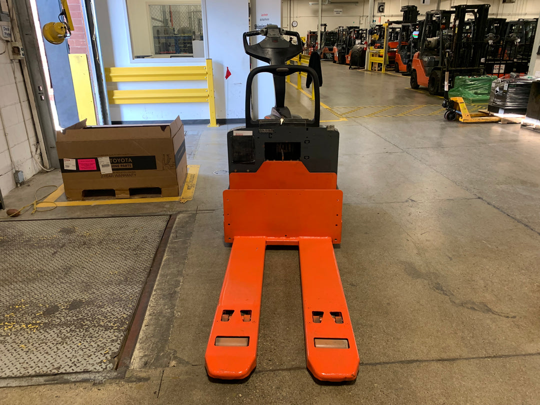 Used forklift for sale in Toronto | 2016 TOYOTA 6,000 LB Electric Walkie Rider Pallet Truck | Model: 8HBE30