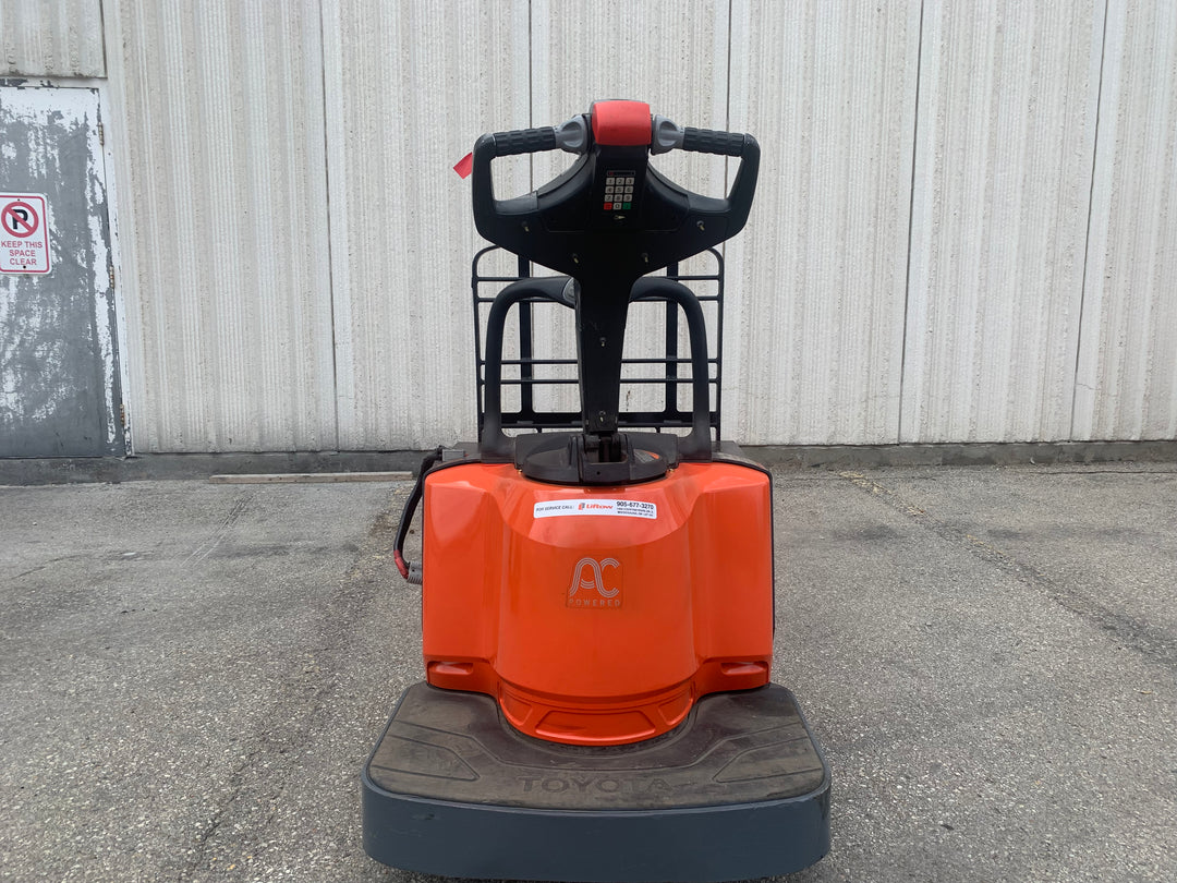 Used forklift for sale in Toronto | 2020 TOYOTA 6,000 LB Electric Walkie Rider Pallet Truck | Model: 8HBE30