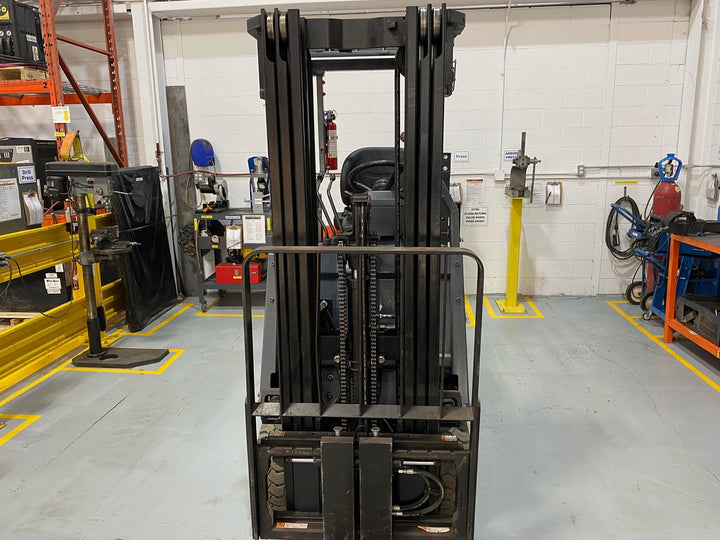 Used forklift for sale in Barrie | 2014 TOYOTA 3,500 LB Electric Cushion Forklift | Model: 7FBCU18