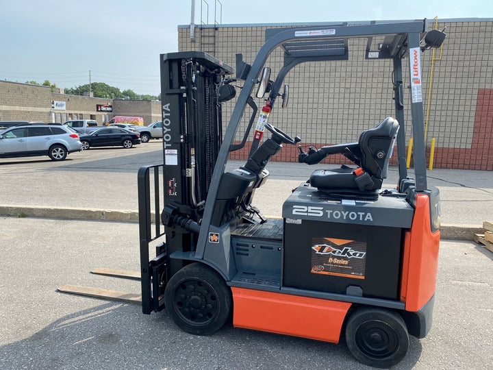 Used forklift for sale in Barrie | 2019 TOYOTA 5,000 LB Electric Cushion Forklift | Model: 8FBCU25
