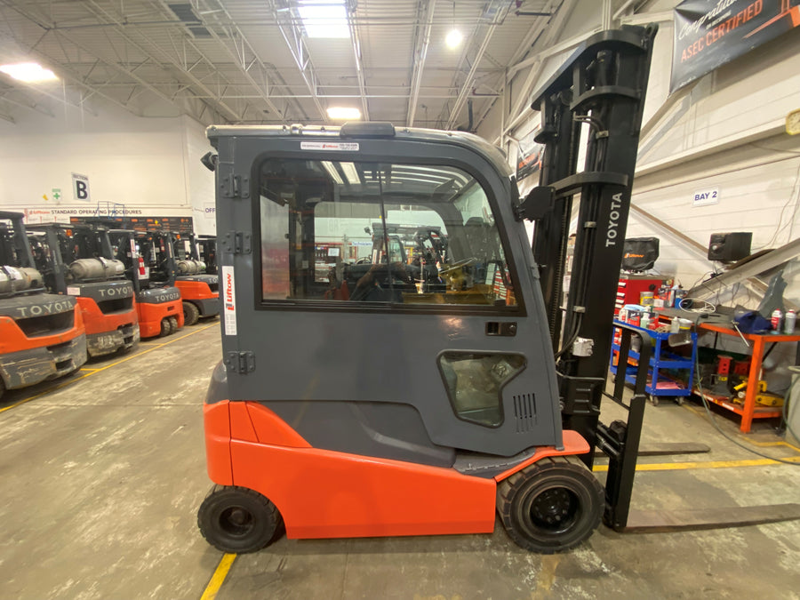 Used forklift for sale in Barrie | 2017 TOYOTA 7,000 LB Electric Pneumatic Forklift | Model: 05-8FBM35T