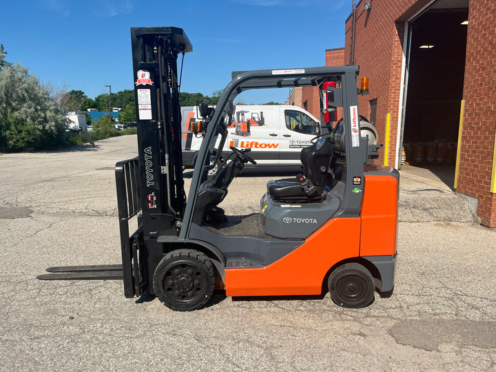 Used forklift for sale in Kitchener | 2018 TOYOTA 6,000 LB IC Cushion Forklift | Model: 8FGCU30