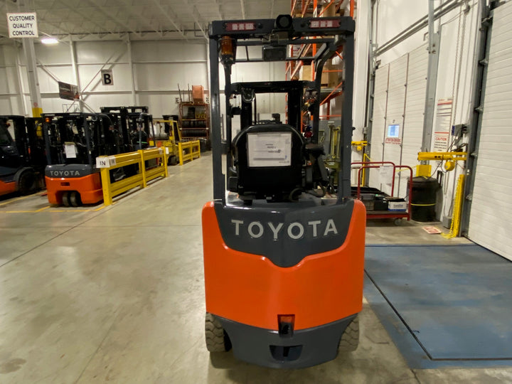 Used forklift for sale in Ajax | 2019 TOYOTA 5,000 LB Electric Cushion Forklift | Model: 8FBCU25