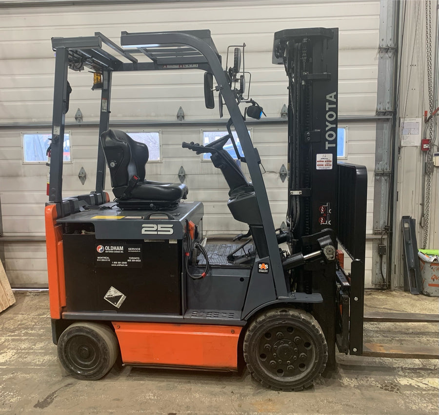Used forklift for sale in Quebec | 2019 TOYOTA 5,000 LB Electric Cushion Forklift | Model: 8FBCU25