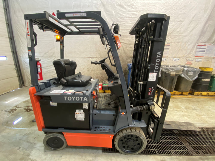 Used forklift for sale in Barrie | 2021 TOYOTA 5,000 LB Electric Cushion Forklift | Model: 8FBCU25