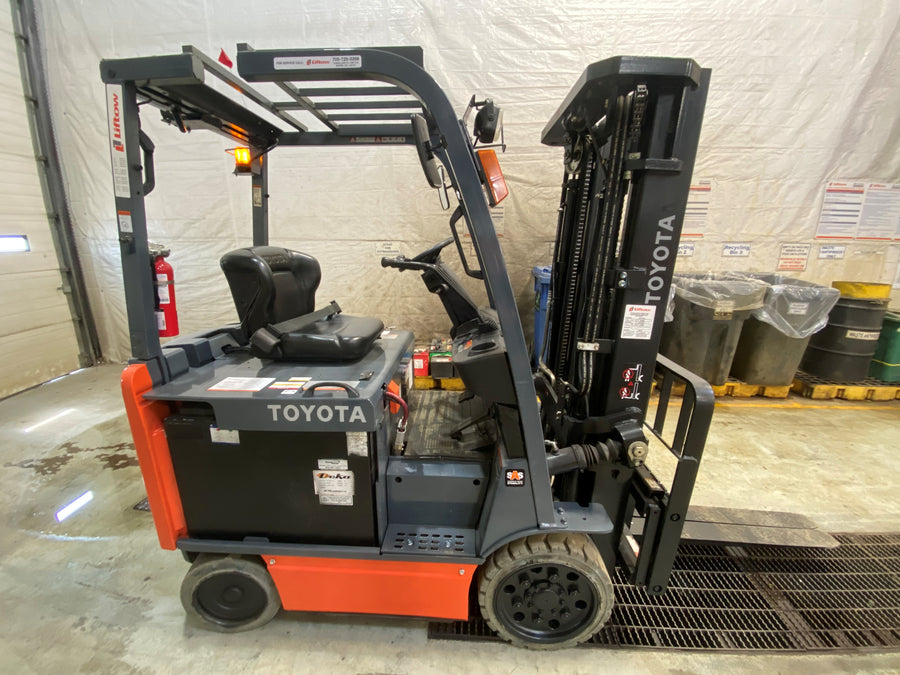 Used forklift for sale in Barrie | 2021 TOYOTA 5,000 LB Electric Cushion Forklift | Model: 8FBCU25