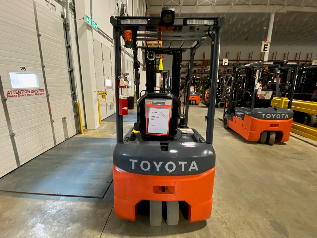 Used forklift for sale in Kitchener | 2023 TOYOTA 3,500 LB 3-Wheel Electric Forklift Longbox | Model: 8FBEH18U