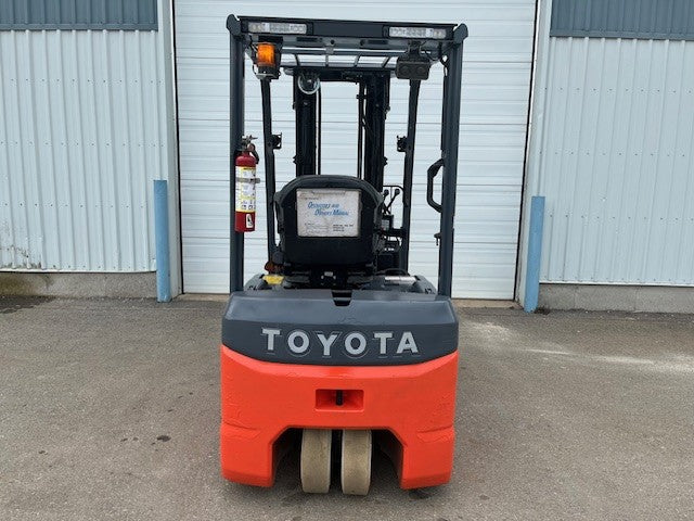 Used forklift for sale in London | 2021 TOYOTA 4000 LB 3-Wheel Electric Forklift | Model: 8FBE20U