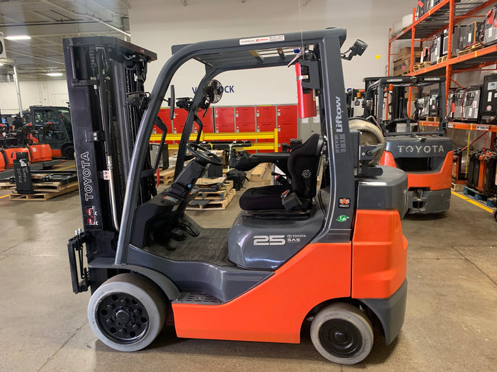 Used forklift for sale in Toronto | 2021 TOYOTA 5000 LB IC Cushion Forklift | Model: 8FGCU25