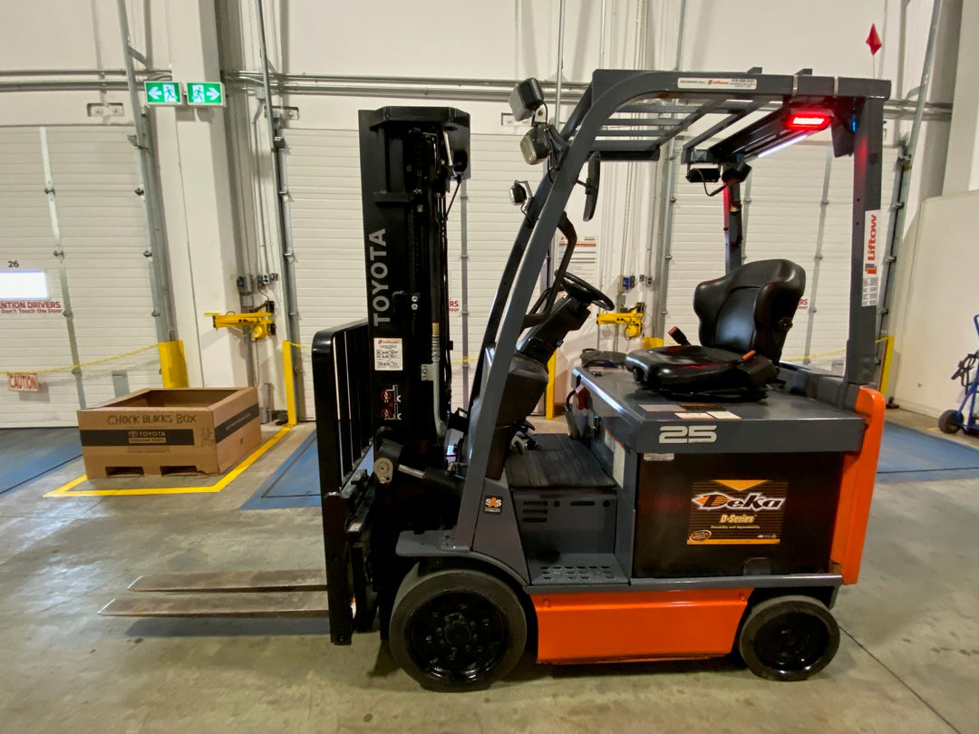 Used forklift for sale in Ajax | 2022 TOYOTA 5,000 LB Electric Cushion Forklift | Model: 8FBCU25