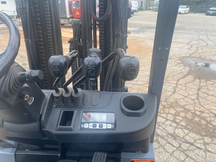 Used forklift for sale in Kitchener | 2018 TOYOTA 5,000 LB Electric Cushion Forklift | Model: 8FBCU25