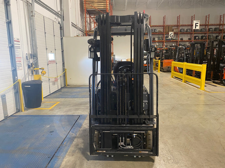 Used forklift for sale in Vaughan | 2021 TOYOTA 3,000 LB 3-Wheel Electric Forklift | Model: 8FBE15U