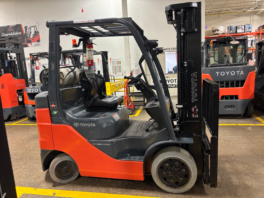 Used forklift for sale in Toronto | 2021 TOYOTA 5,000 LB IC Cushion Forklift | Model: 8FGCU25
