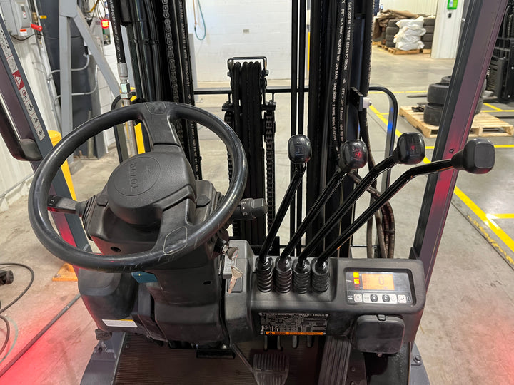 Used forklift for sale in London | 2022 TOYOTA 4,000 LB 3-Wheel Electric Forklift | Model: 8FBE20U