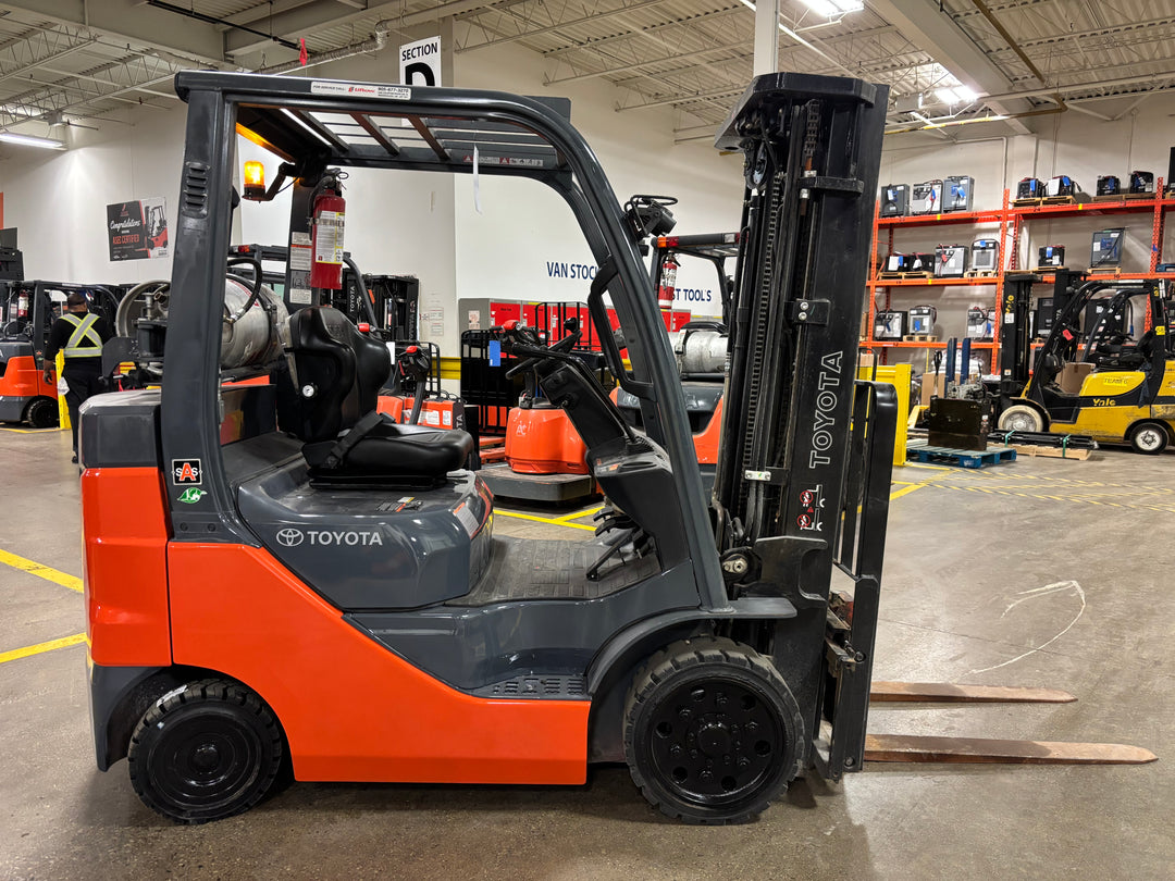 Used forklift for sale in Toronto | 2021 TOYOTA 5,000 LB IC Cushion Forklift | Model: 8FGCU25