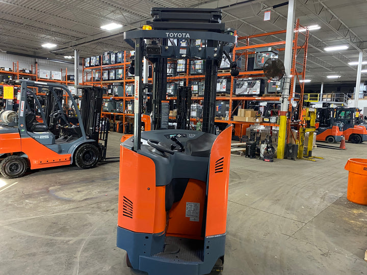 Used forklift for sale in Kitchener | 2019 TOYOTA 3,500 LB Electric Reach Truck | Model: 9BR183M241