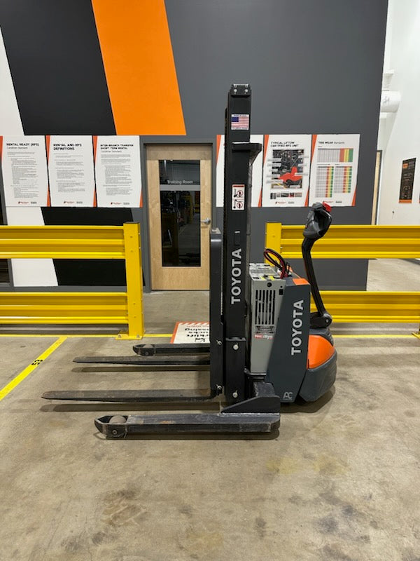Used forklift for sale in Vermont | 2022 Toyota Toyota Walk behind Stacker with on board charger.  | Model: 8BWS13 