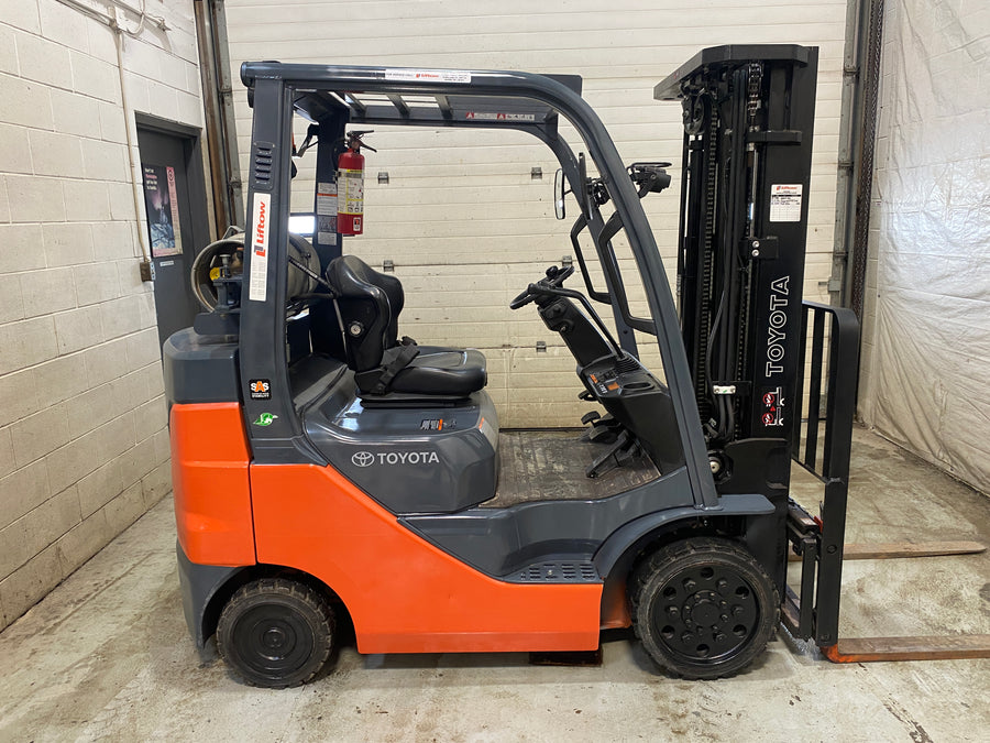 Used forklift for sale in Barrie | 2021 TOYOTA 5,000 LB IC Cushion Forklift | Model: 8FGCU25