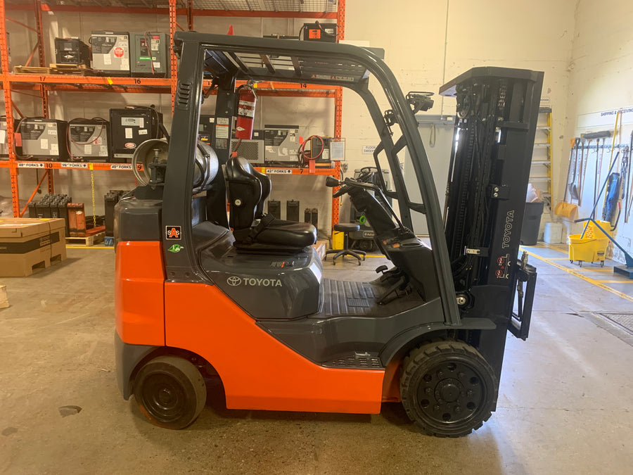 Used forklift for sale in Toronto | 2020 TOYOTA 5000 LB IC Cushion Forklift | Model: 8FGCU25