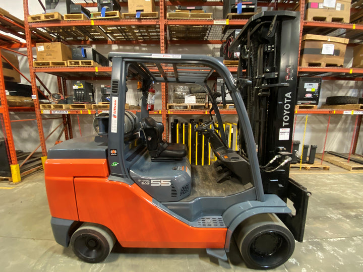 Used forklift for sale in Barrie | 2020 TOYOTA 12,000 LB IC Cushion Forklift | Model: 8FGC55U