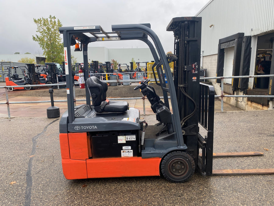 Used forklift for sale in Kitchener | 2019 TOYOTA 4,000 LB 3-Wheel Electric Forklift | Model: 8FBE20U
