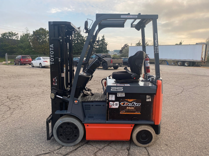 Used forklift for sale in Kitchener | 2018 TOYOTA 5,000 LB Electric Cushion Forklift | Model: 8FBCU25