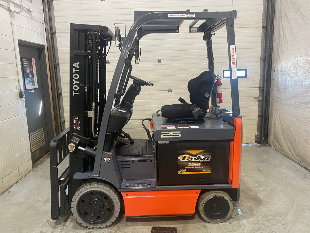 Used forklift for sale in Barrie | 2020 TOYOTA 5,000 LB Electric Cushion Forklift | Model: 8FBCU25