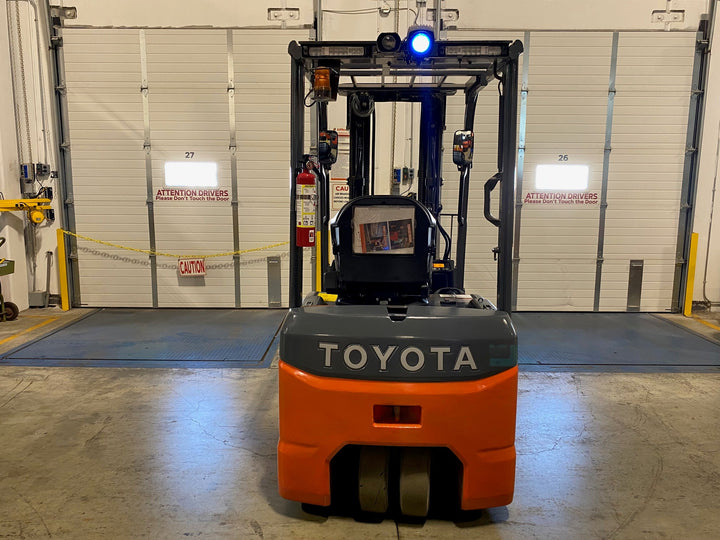Used forklift for sale in Vaughan | 2020 TOYOTA 4000 LB 3-Wheel Electric Forklift | Model: 8FBE20U