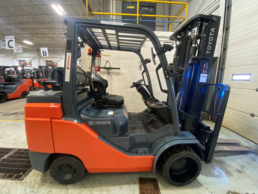 Used forklift for sale in Barrie | 2021 TOYOTA 10,000 LB IC Cushion Forklift | Model: 8FGC45U