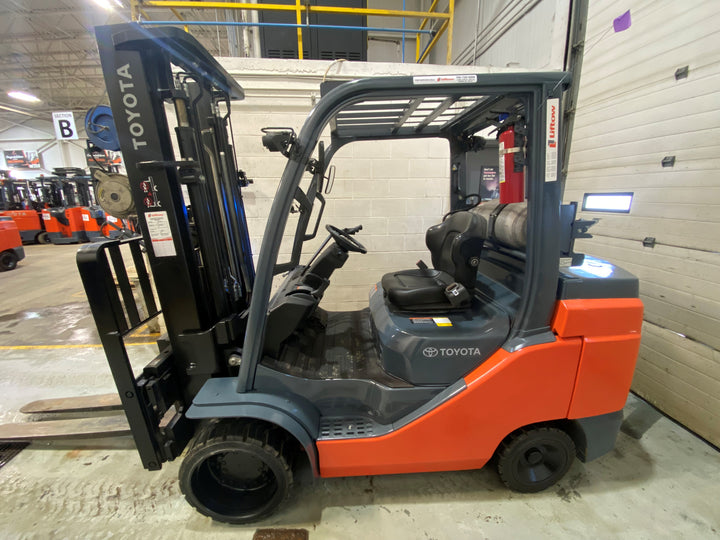 Used forklift for sale in Barrie | 2021 TOYOTA 10,000 LB IC Cushion Forklift | Model: 8FGC45U