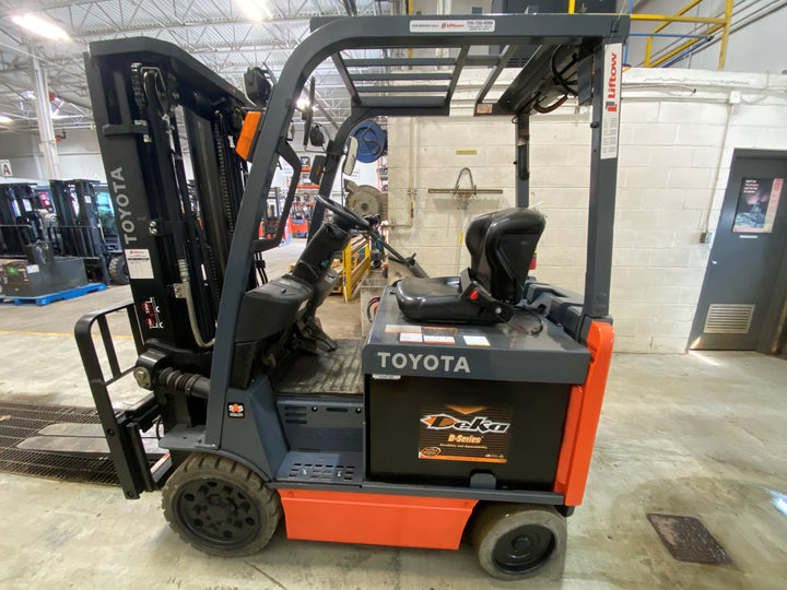 Used forklift for sale in Barrie | 2021 TOYOTA 5,000 LB Electric Cushion Forklift | Model: 8FBCU25