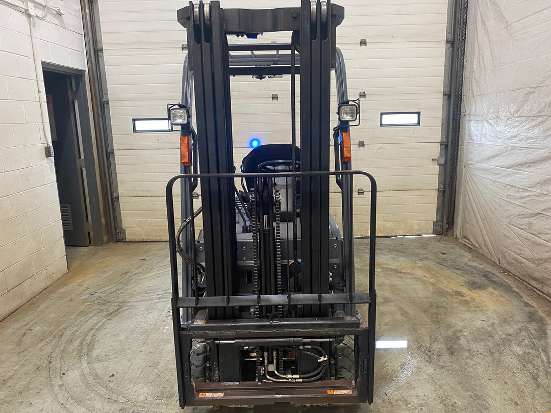 Used forklift for sale in Barrie | 2021 TOYOTA 4000 LB 3-Wheel Electric Forklift | Model: 8FBE20U