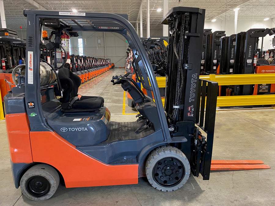 Used forklift for sale in Kitchener | 2021 TOYOTA 5,000 LB IC Cushion Forklift | Model: 8FGCU25