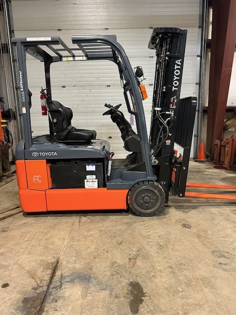 Used forklift for sale in Moncton | 2020 TOYOTA 4,000 LB 3-Wheel Electric Forklift | Model: 8FBE20U