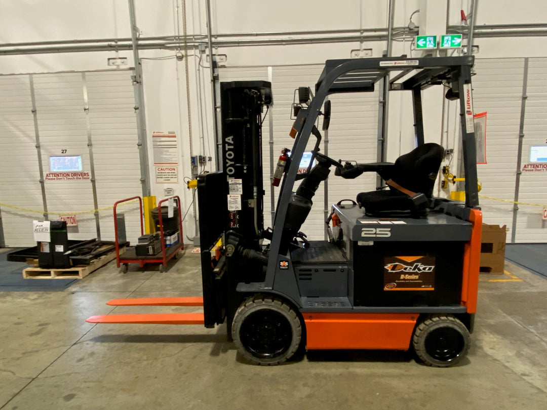 Used forklift for sale in Ajax | 2019 TOYOTA 5,000 LB Electric Cushion Forklift | Model: 8FBCU25