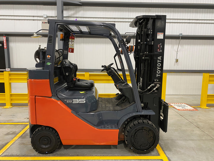 Used forklift for sale in Hamilton | 2019 TOYOTA 8,000 LB IC Cushion Forklift | Model: 8FGC35U