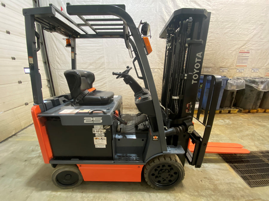 Used forklift for sale in Barrie | 2021 TOYOTA 5,000 LB Electric Cushion Forklift | Model: 8FBCU25